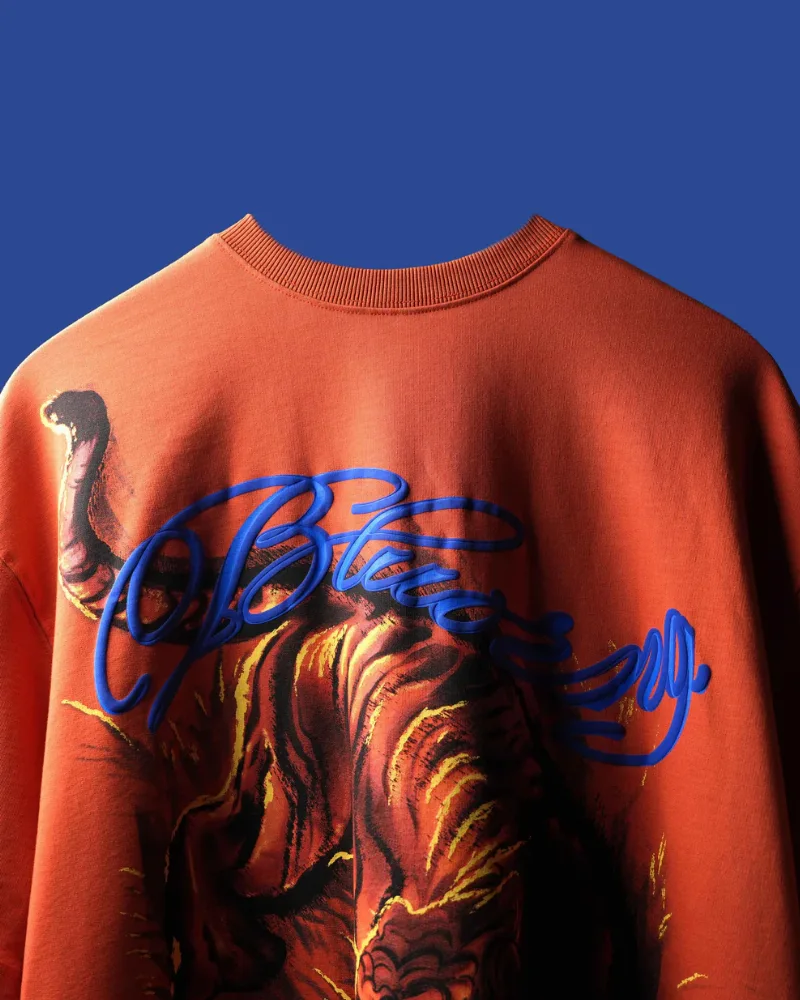 Another view of Orng Tiger Fury T-Shirt