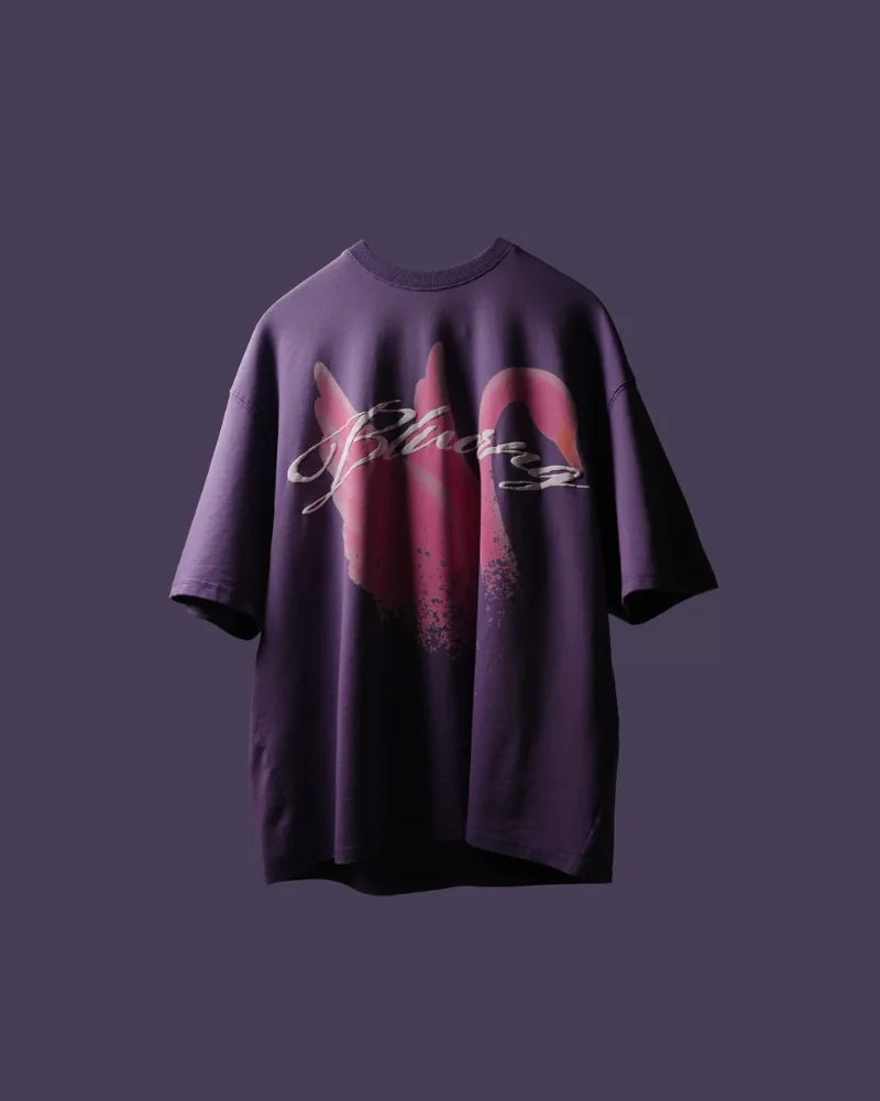 Another view of Prpl Swan T-Shirt