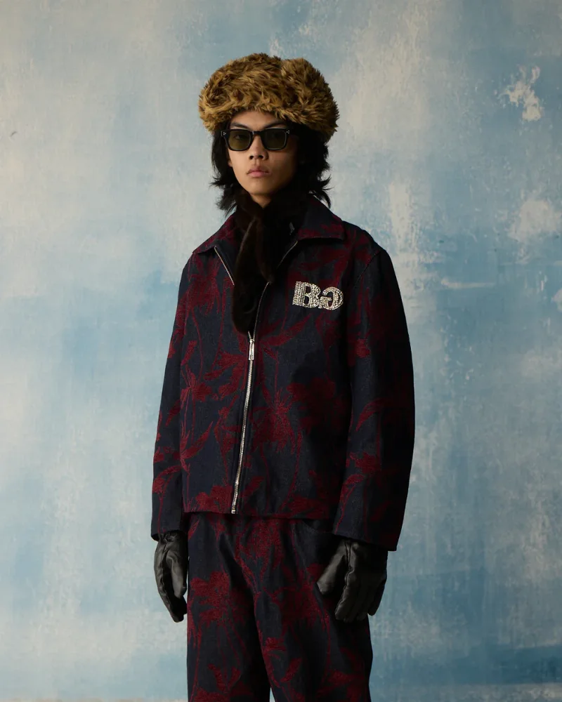 Another view of Indigo Bloom Denim Jacket