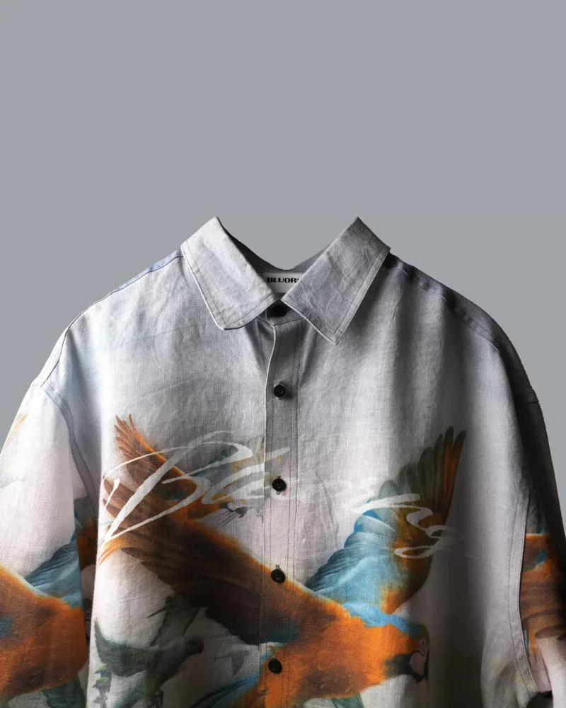 Another view of Pandemonium Linen Shirt
